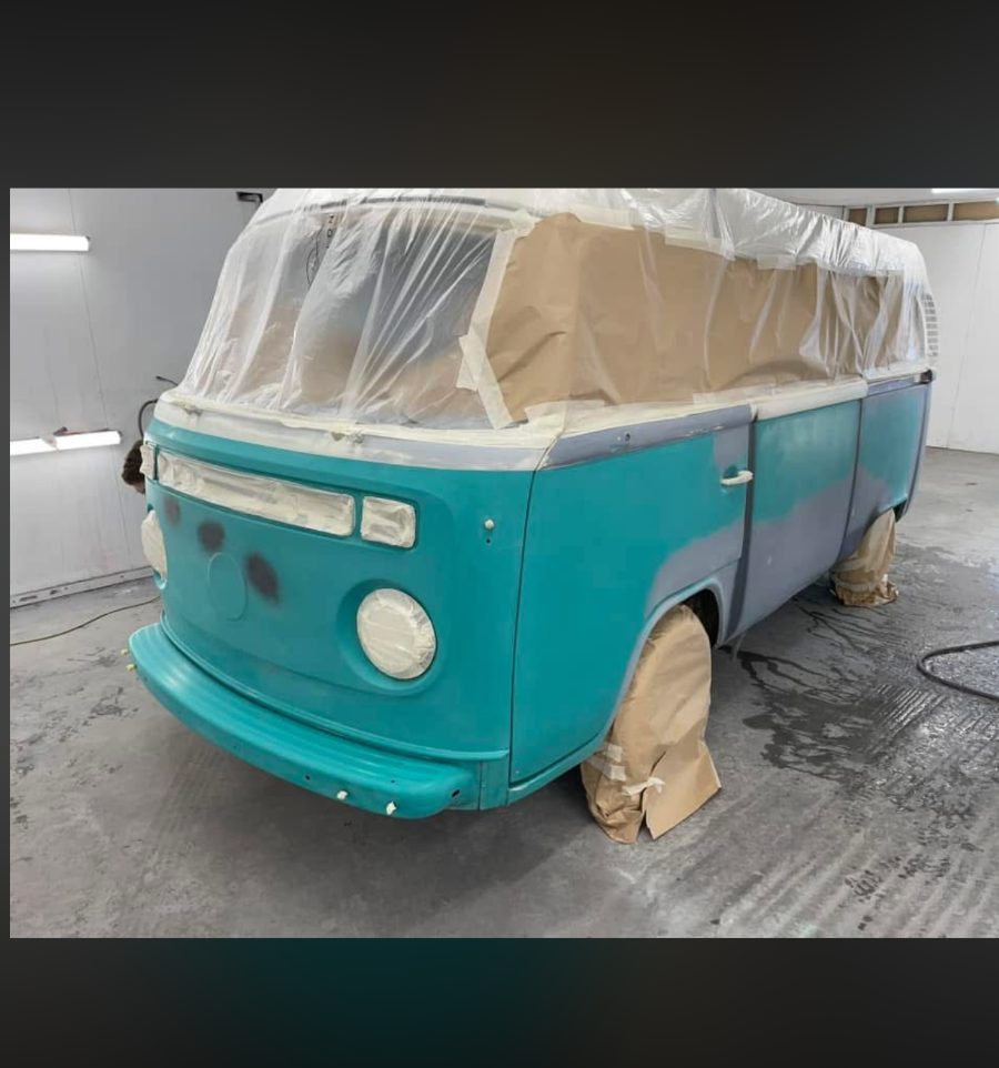 VW camper panels rebuilt and prepped