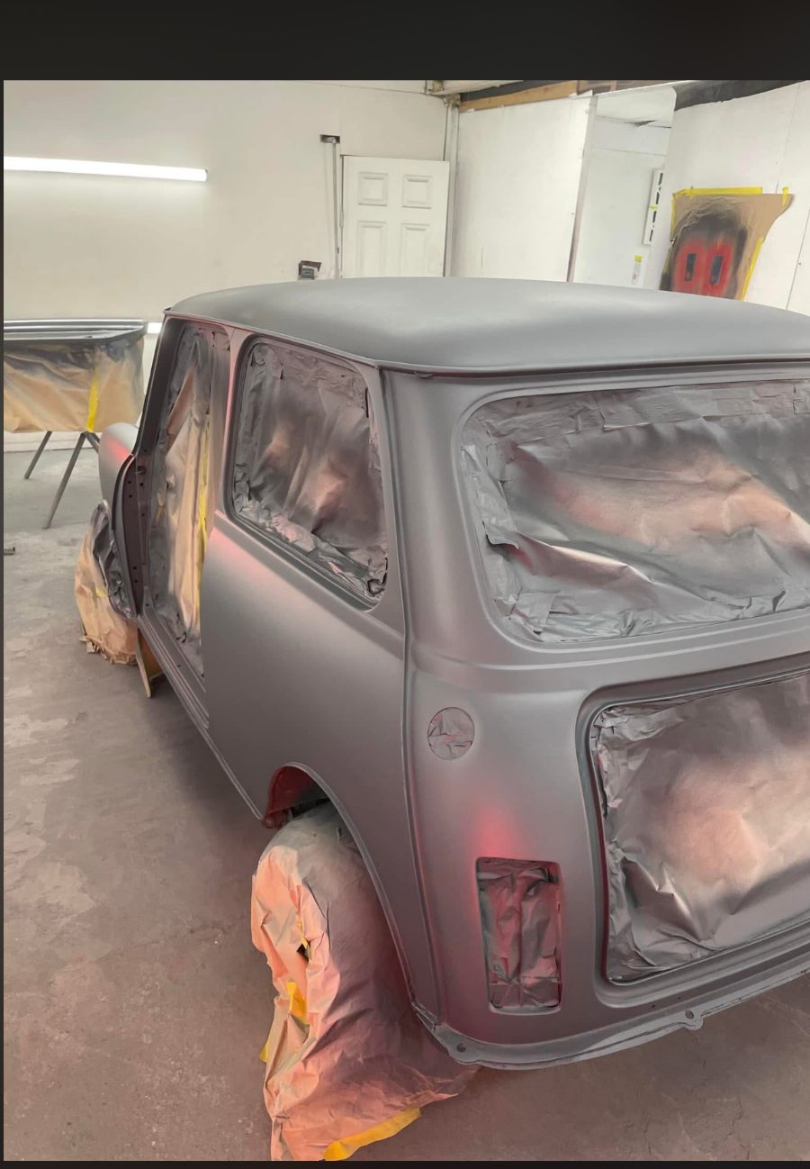 Classic Mini in primer